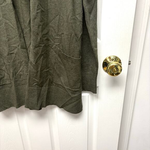 Clover Olive Green Cardigan, Sweater, Open Jacket, Size XS - Picture 3 of 8